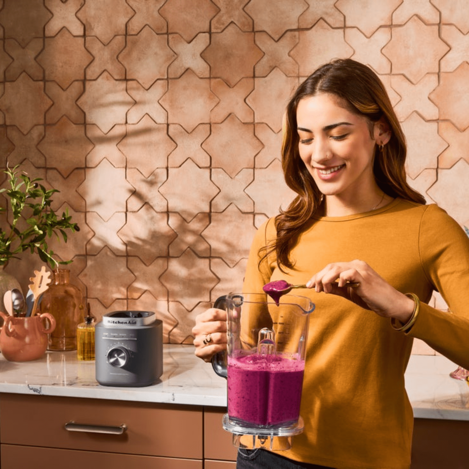 KitchenAid K200 Pure Power Blender Charcoal Grey