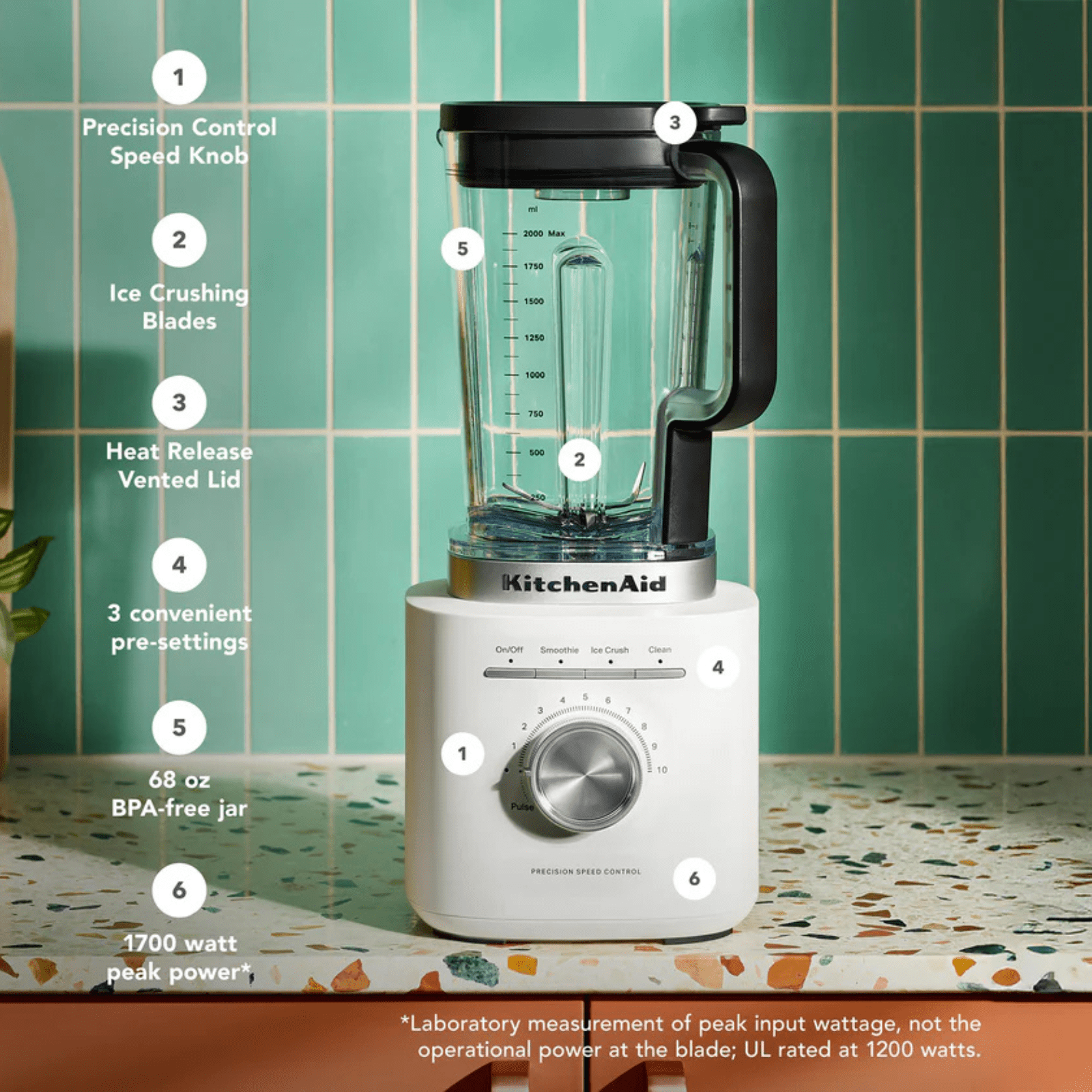 KitchenAid K200 Pure Power Blender Porcelain