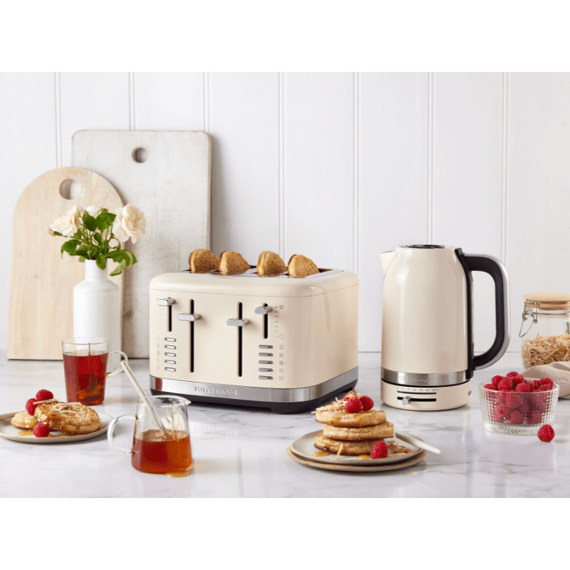 KitchenAid Kettle 1.7L with Variable Temperature Almond Cream The Homestore Auckland