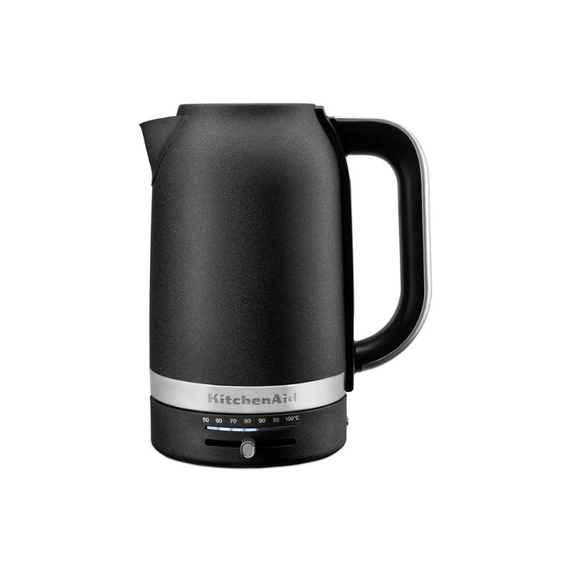 KitchenAid Kettle 1.7L with Variable Temperature Cast Iron Black