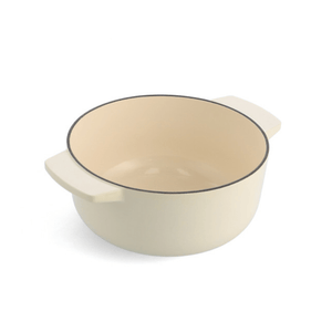 KitchenAid Round Casserole 26cm Almond Cream