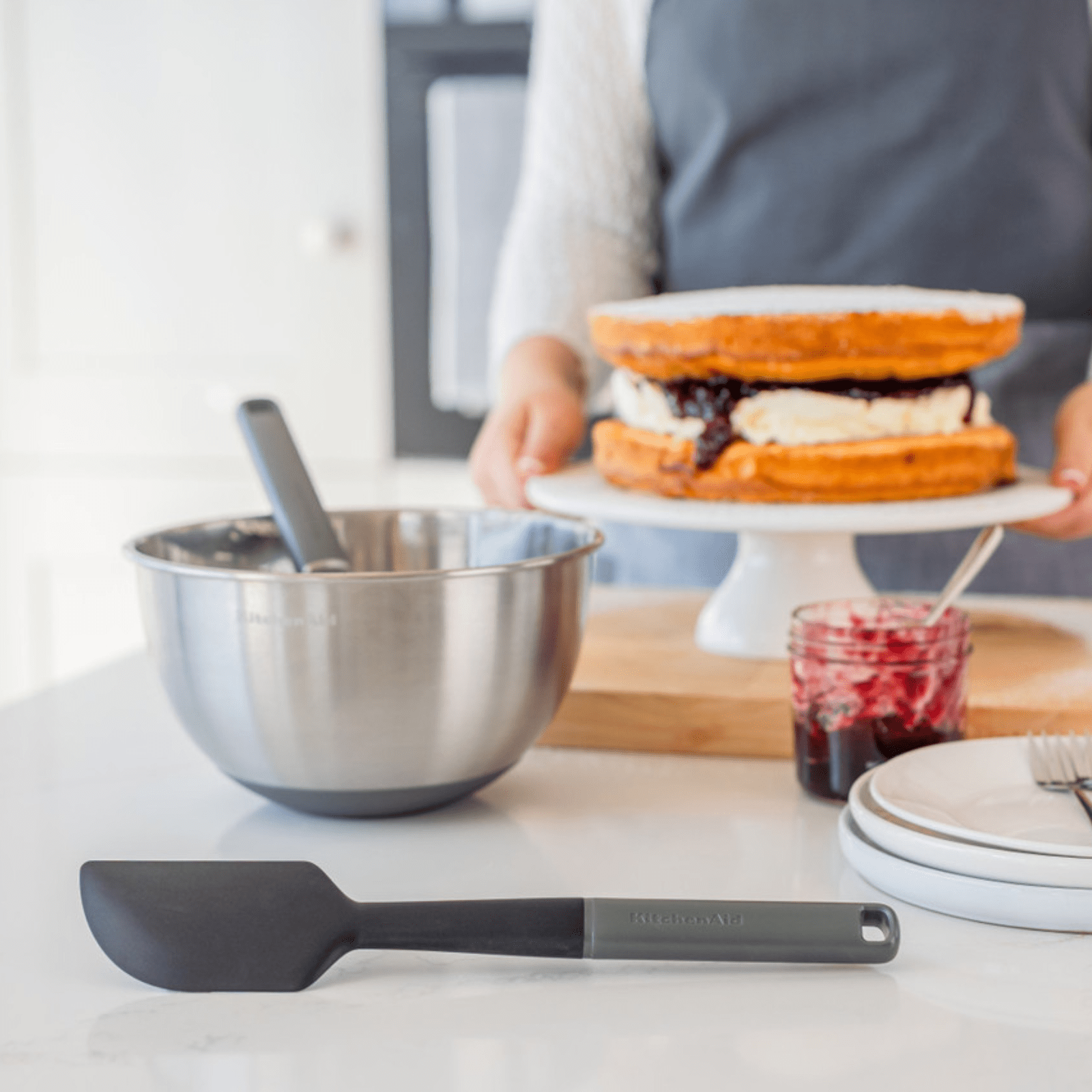 KitchenAid Scraper Spatula Charcoal Grey