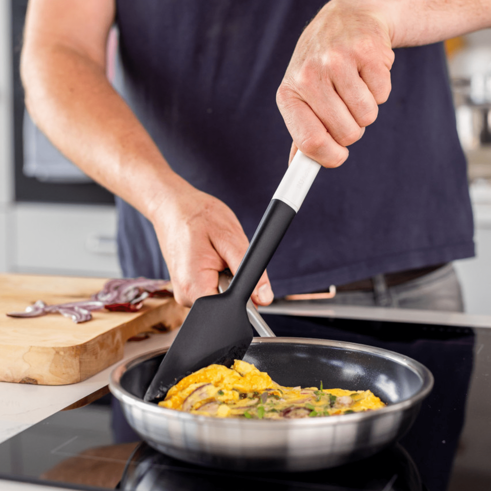 KitchenAid Scraper Spatula Porcelain White