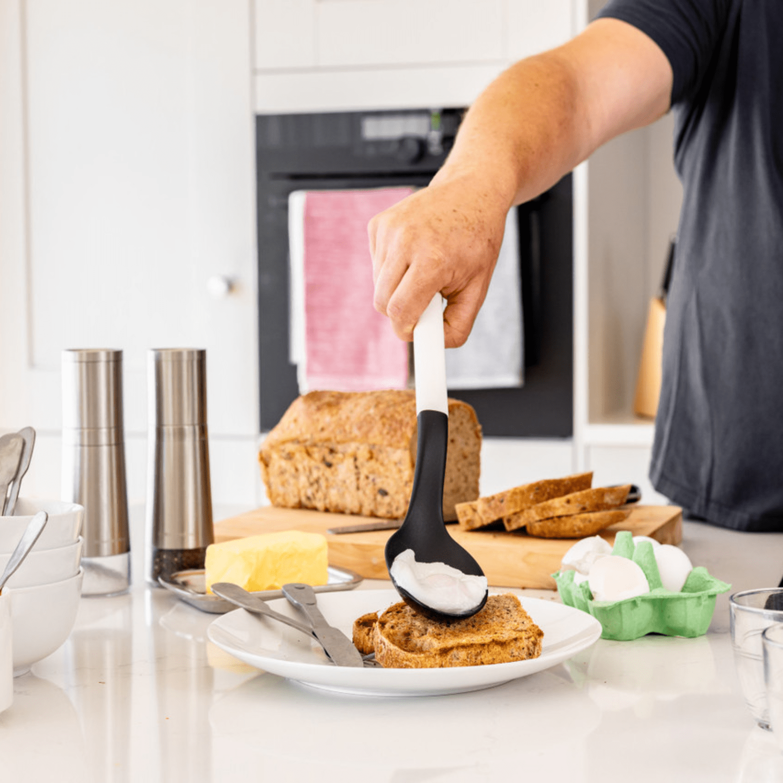 KitchenAid Slotted Spoon Porcelain White