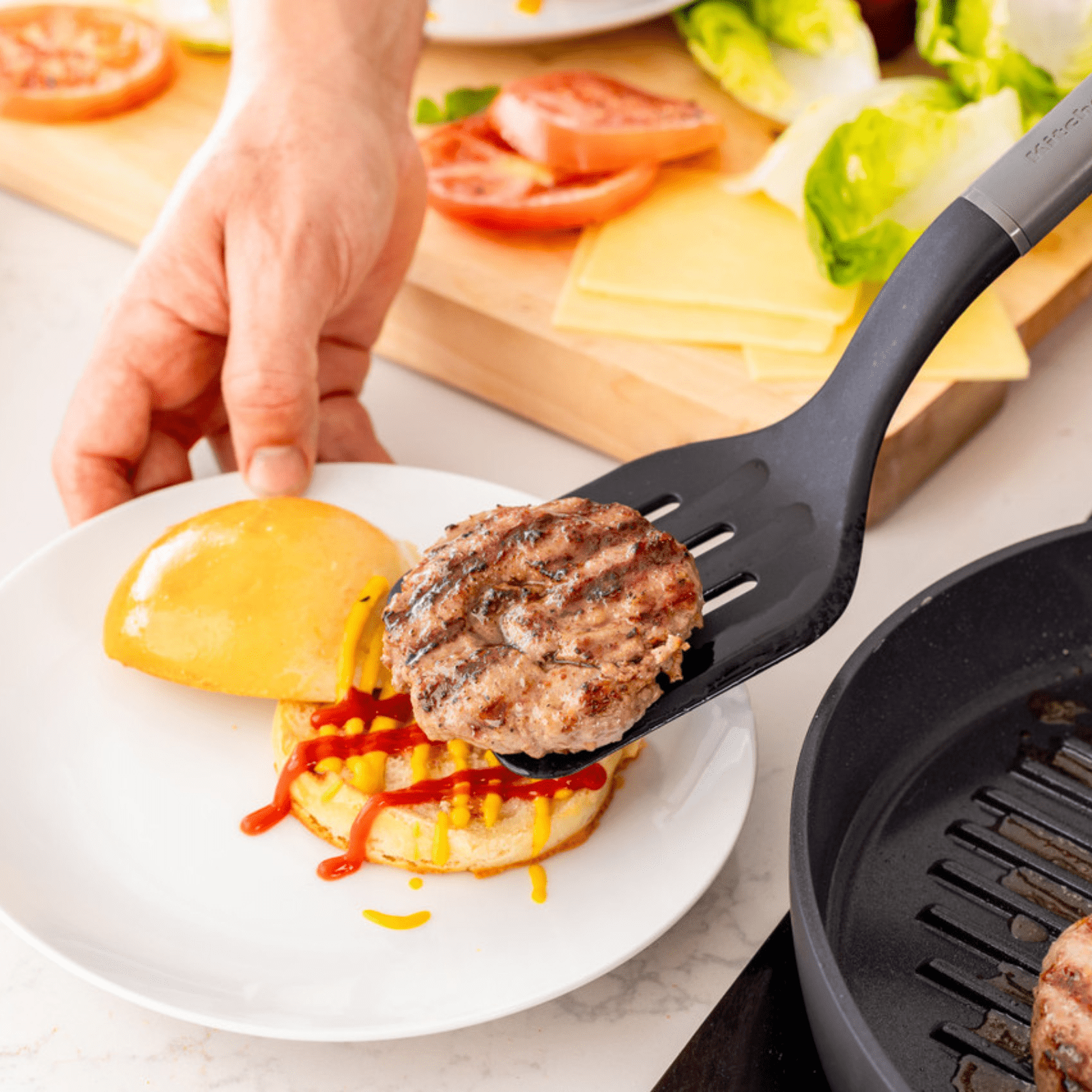 KitchenAid Slotted Turner Charcoal Grey