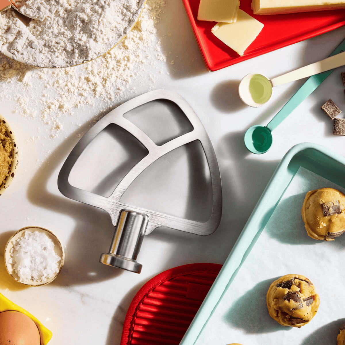 KitchenAid Stainless Steel Flat Beater for Tilt-Head Stand Mixer