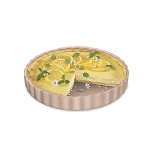 Kuchenprofi Porto Flan Dish 28cm Pink