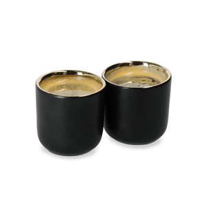 La Cafetiere Double-Walled Matte Ceramic Espresso Cups 70ml 2-Pack