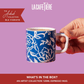 La Cafetiere Espresso Cup 120ml Blue Blu Fiorato