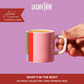La Cafetiere Espresso Cup 120ml Pink and Red Utopian Lines