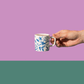 La Cafetiere Espresso Cup 120ml White Blu Fiorato