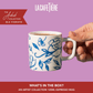 La Cafetiere Espresso Cup 120ml White Blu Fiorato