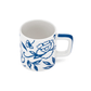 La Cafetiere Espresso Cup 120ml White Blu Fiorato