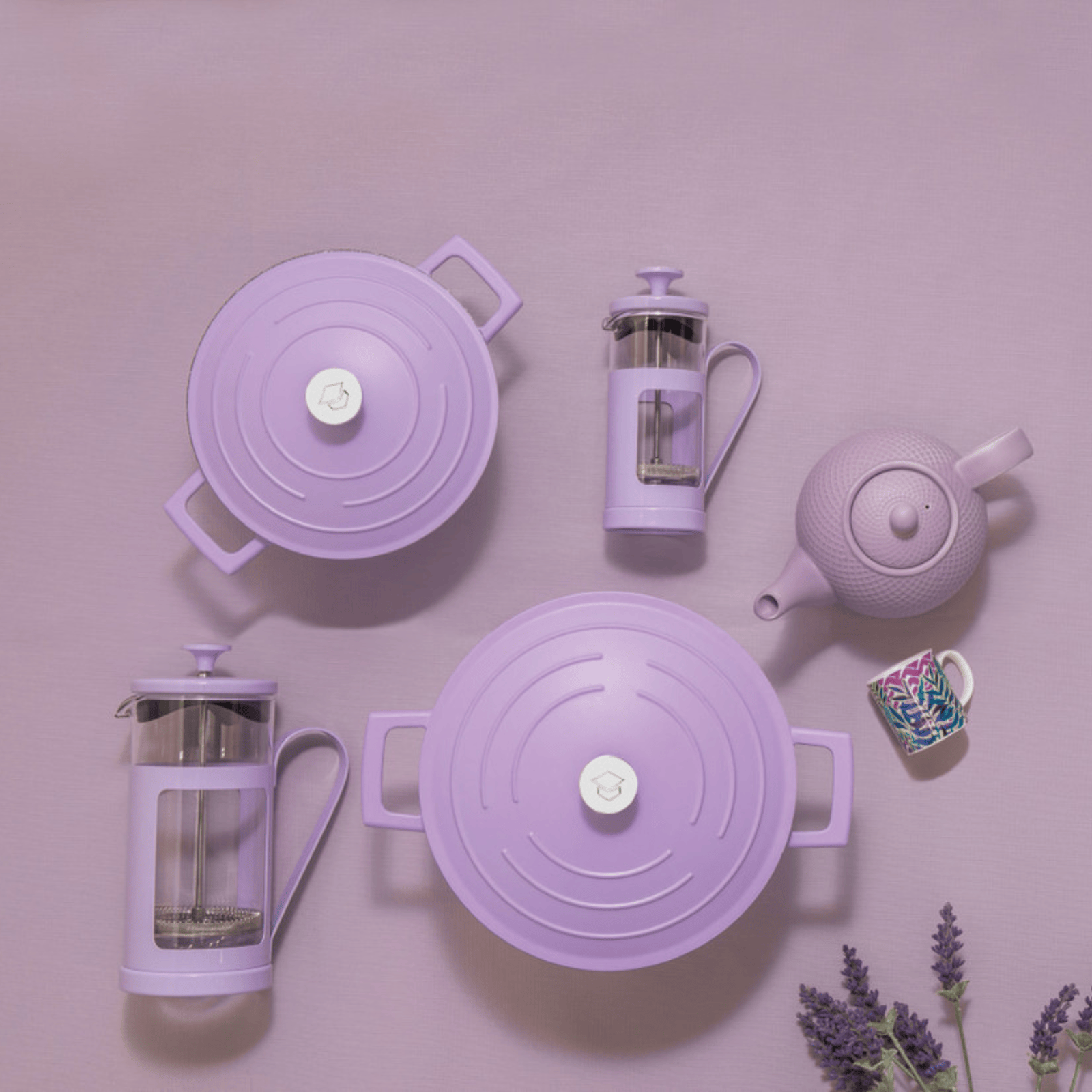 La Cafetiere Monaco Coffee Press 8 Cup Lavender Purple