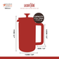 La Cafetiere Pisa Coffee Press 3 Cup Copper