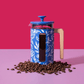 La Cafetiere Pisa Coffee Press 8 Cup Blu Fiorato