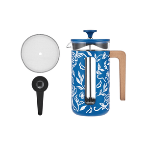 La Cafetiere Pisa Coffee Press 8 Cup Blu Fiorato