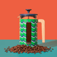 La Cafetiere Pisa Coffee Press 8 Cup Cyan Tides
