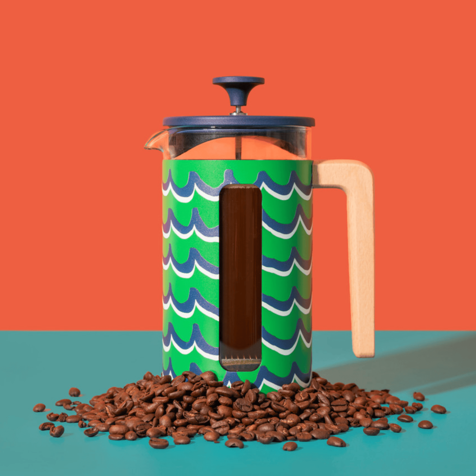 La Cafetiere Pisa Coffee Press 8 Cup Cyan Tides