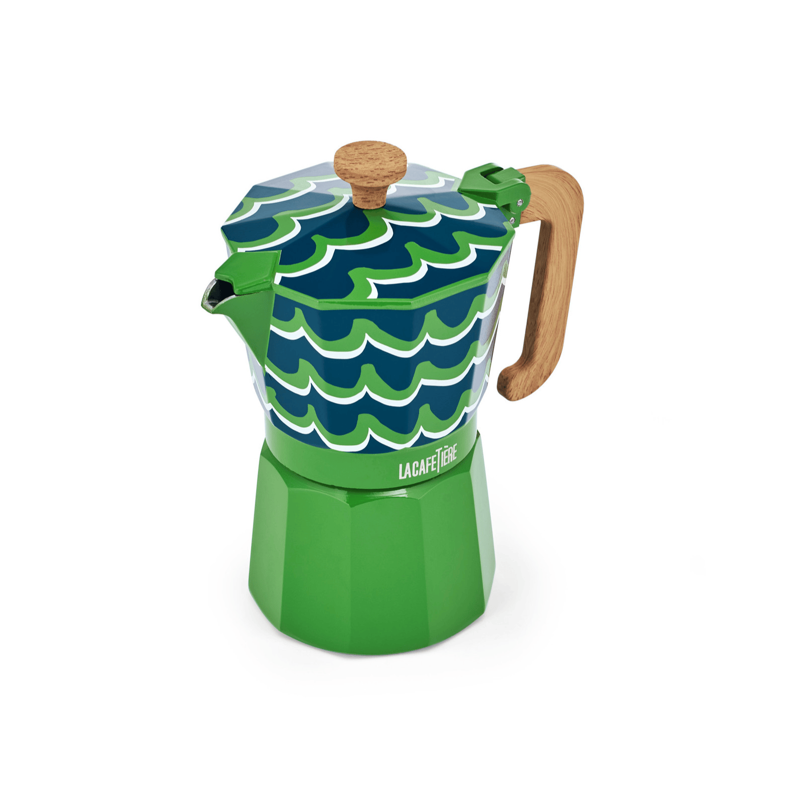 La Cafetiere Venice Espresso Maker 6 Cup Cyan Tides