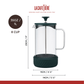 La Cafetiere Zero Coffee Press 8 Cup Green
