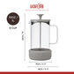 La Cafetiere Zero Coffee Press 8 Cup Latte