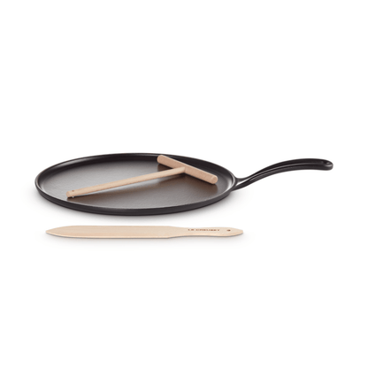 Le Creuset Cast Iron Small Crepe Pan Satin Black