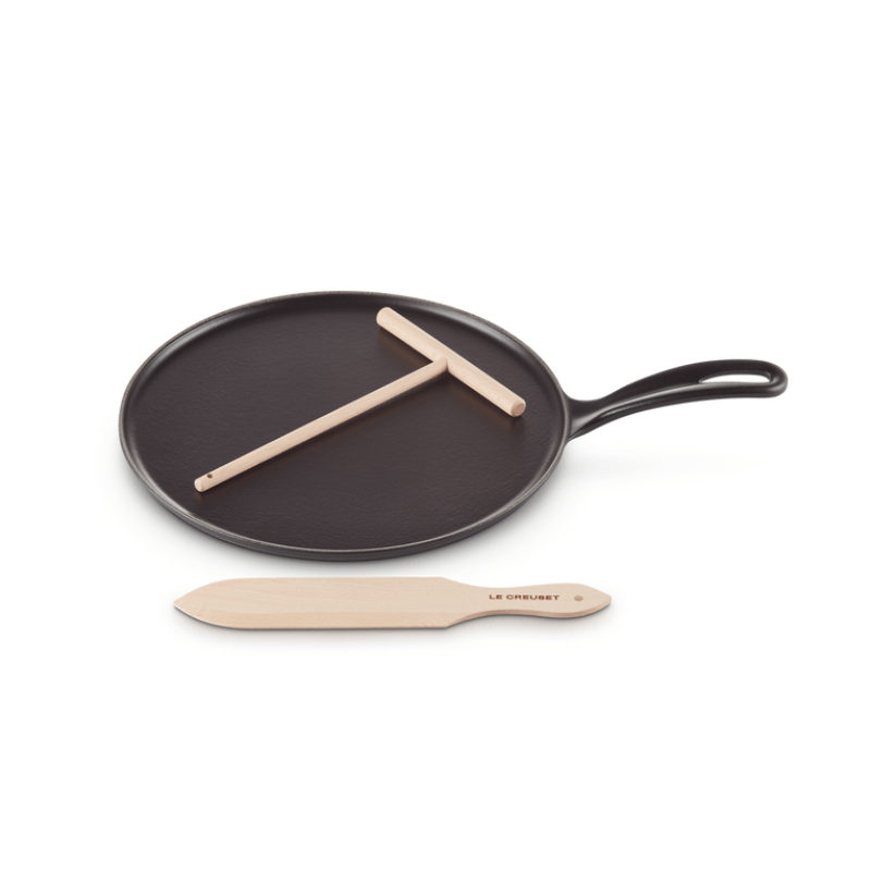 Le Creuset Cast Iron Small Crepe Pan Satin Black