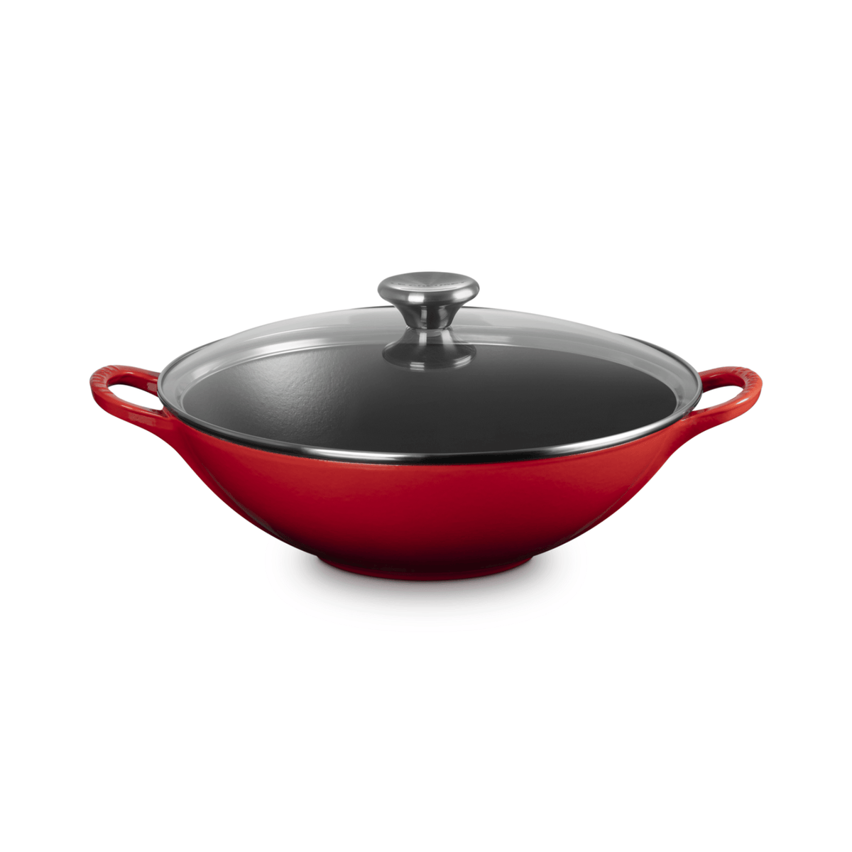 Le Creuset Cast Iron Wok 32cm Cerise