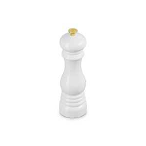 Le Creuset Pepper Mill 21cm White with Gold Knob