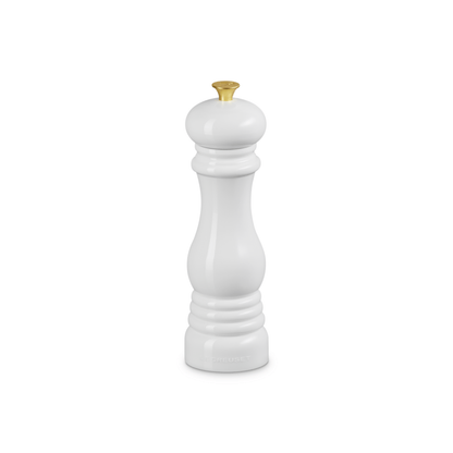 Le Creuset Pepper Mill 21cm White with Gold Knob