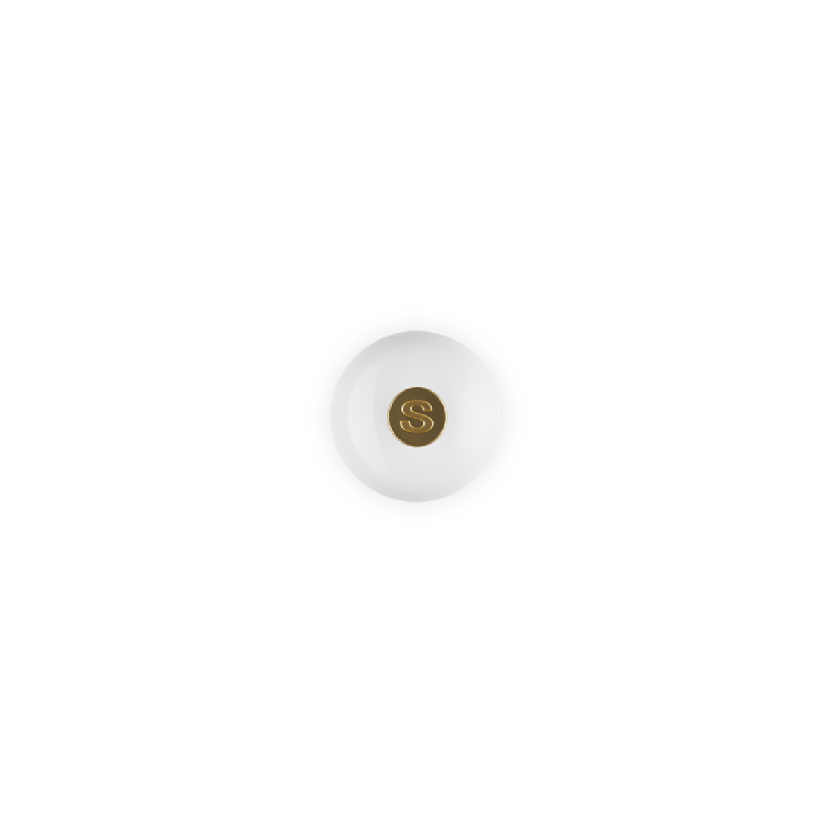 Le Creuset Salt Mill 21cm White with Gold Knob
