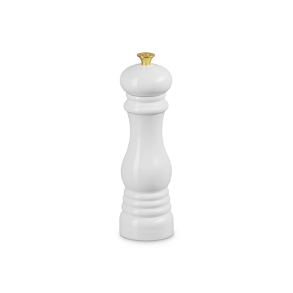 Le Creuset Salt Mill 21cm White with Gold Knob