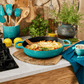 Le Creuset Signature Cast Iron Everyday Pan 28cm Bleu Riviera