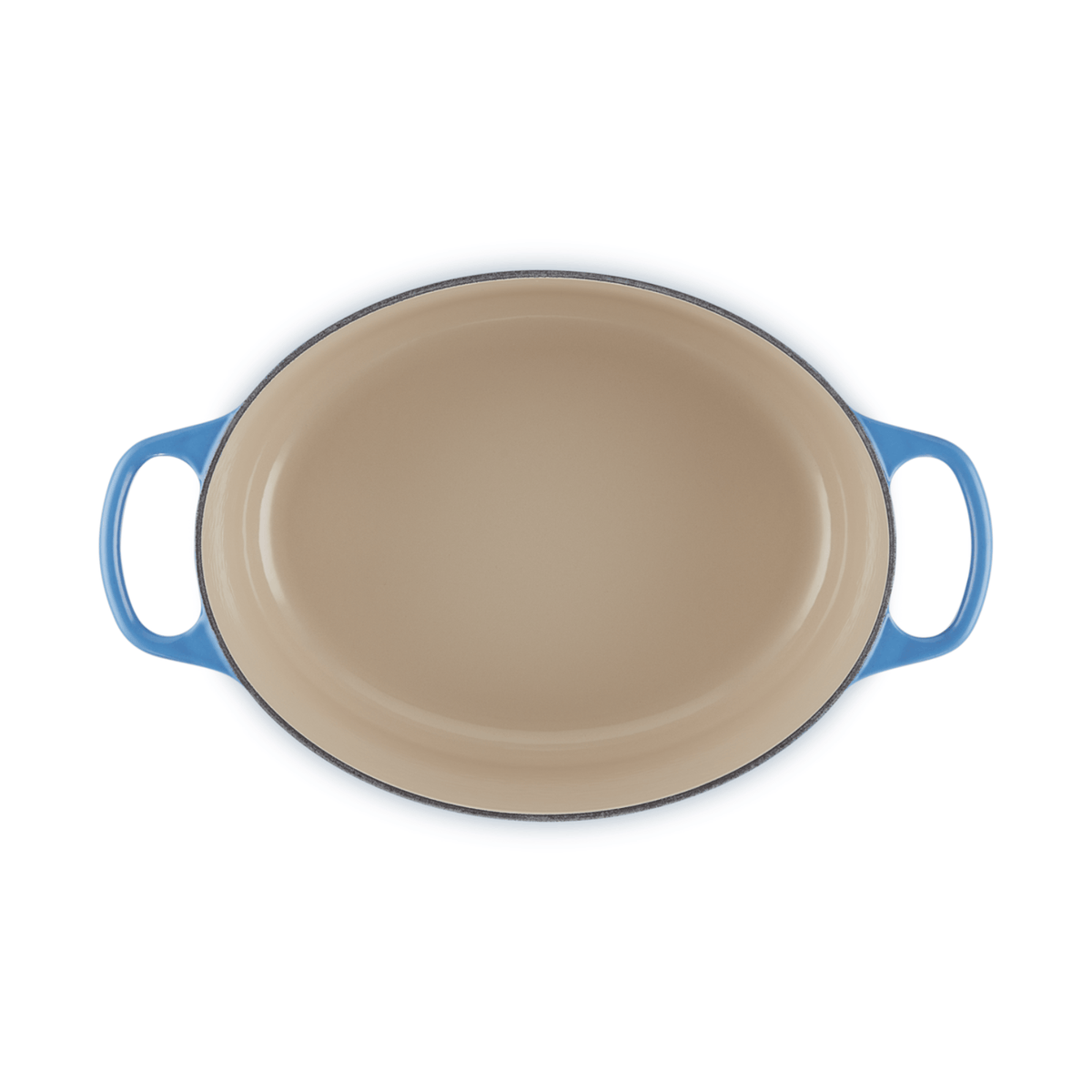 Le Creuset Signature Cast Iron Oval Casserole 29cm Azure Blue