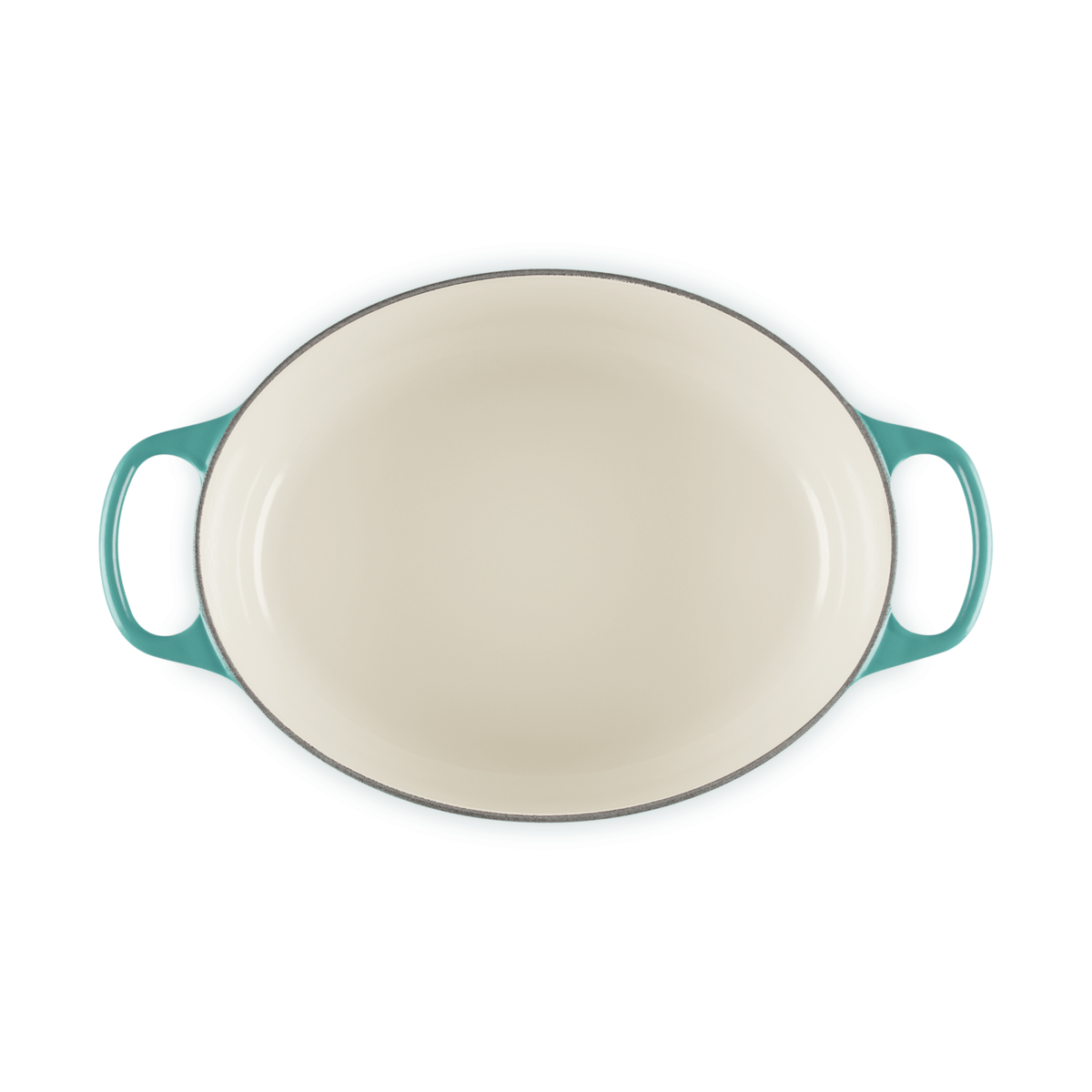 Le Creuset Signature Cast Iron Oval Casserole 29cm Bleu Riviera