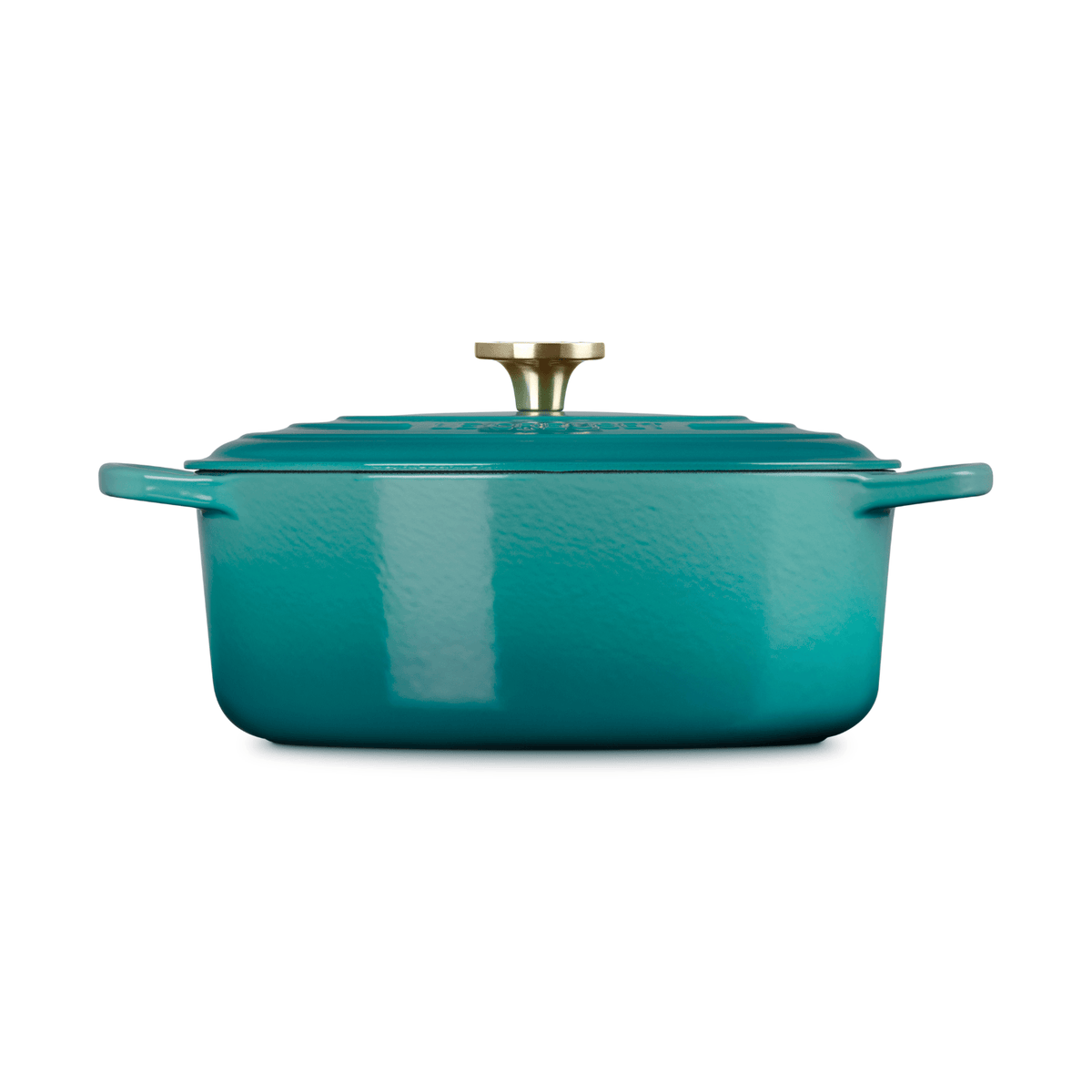 Le Creuset Signature Cast Iron Oval Casserole 29cm Bleu Riviera