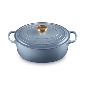 Le Creuset Signature Cast Iron Oval Casserole 29cm Chambray