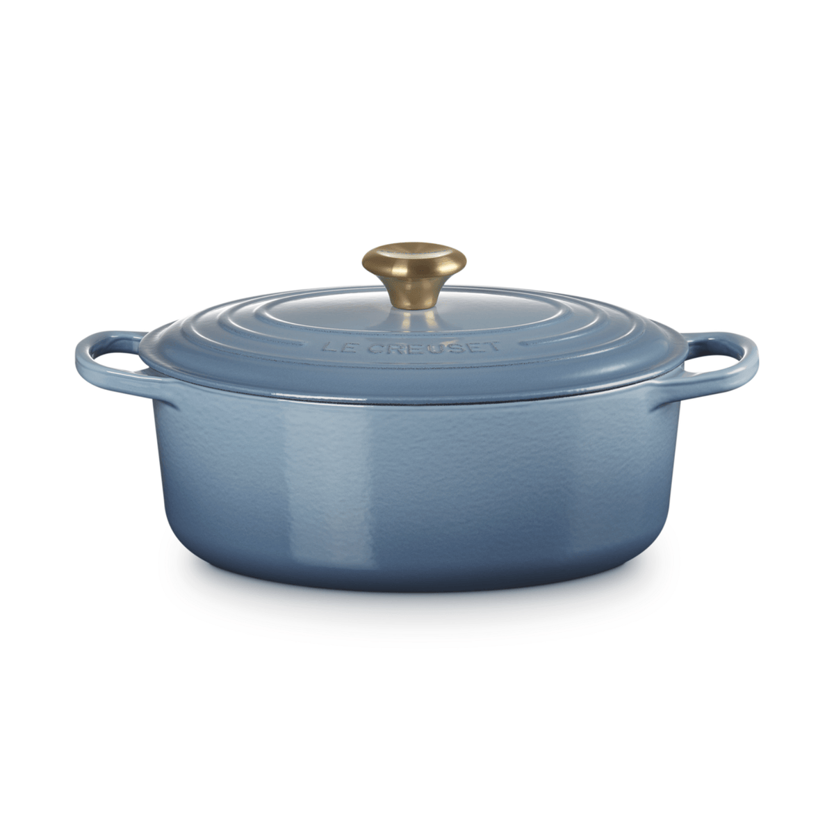 Le Creuset Signature Cast Iron Oval Casserole 29cm Chambray