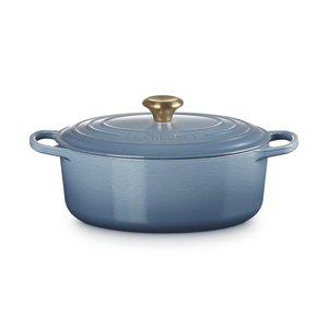 Le Creuset Signature Cast Iron Oval Casserole 29cm Chambray