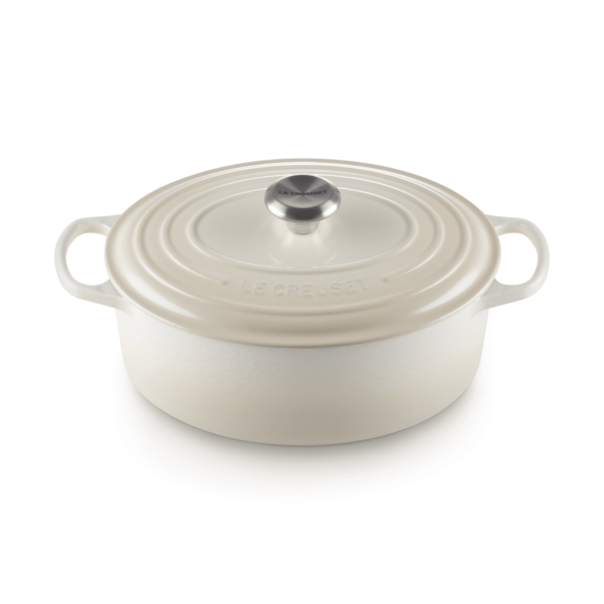 Le Creuset Signature Cast Iron Oval Casserole 29cm Meringue