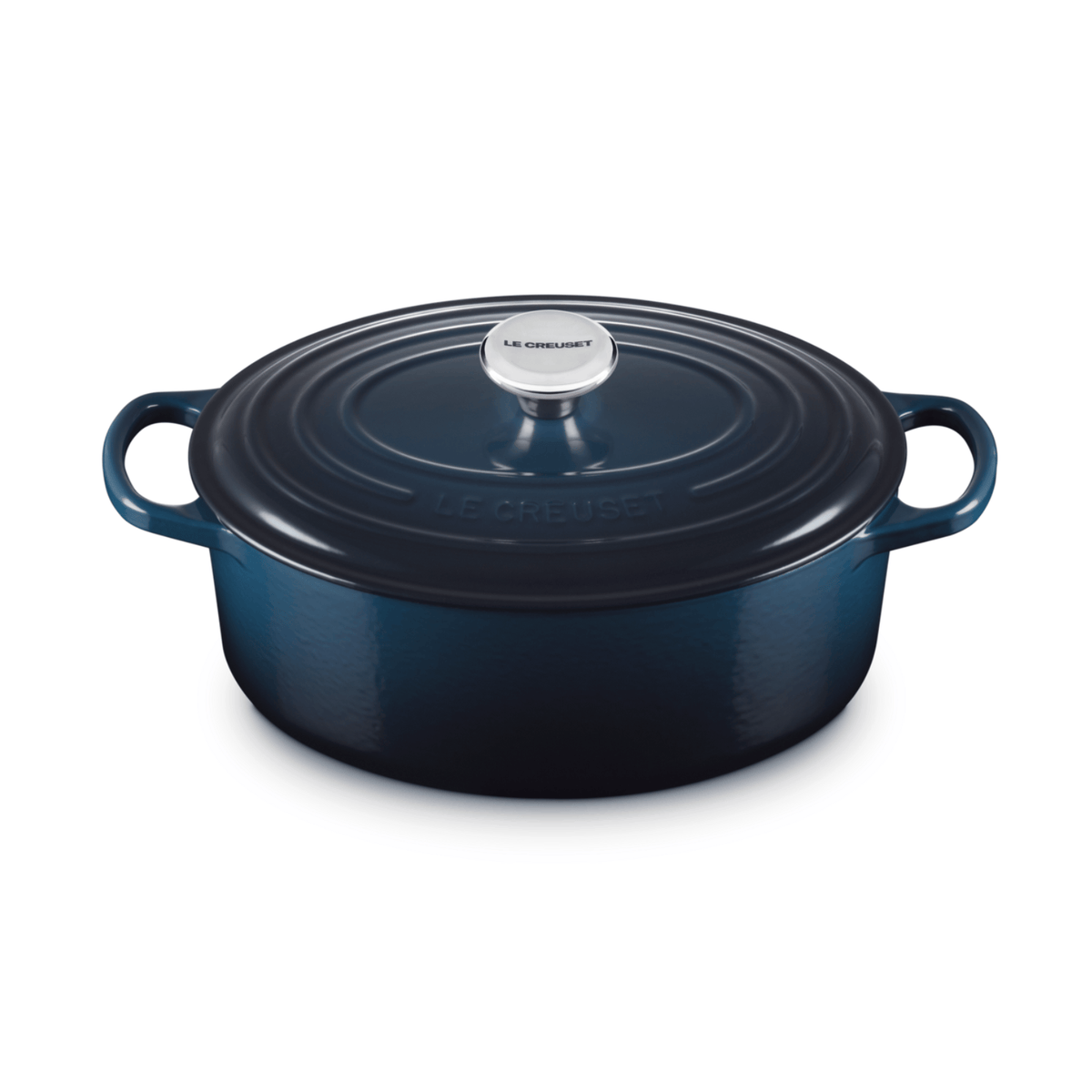 Le Creuset Signature Cast Iron Oval Casserole 29cm Nuit