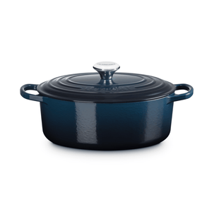 Le Creuset Signature Cast Iron Oval Casserole 29cm Nuit