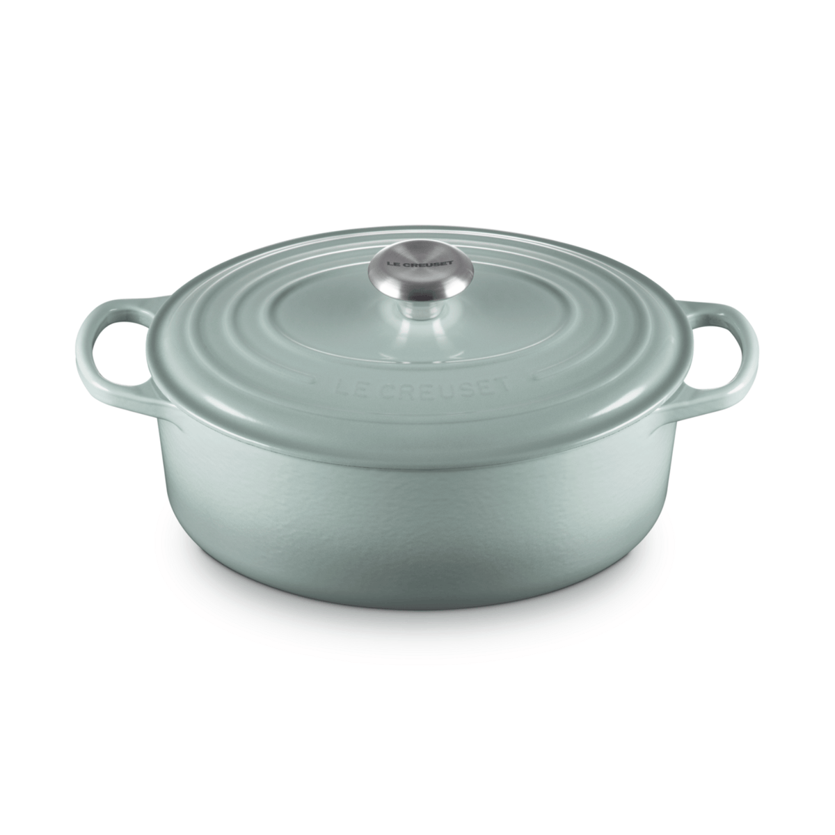 Le Creuset Signature Cast Iron Oval Casserole 29cm Sea Salt
