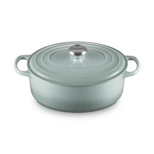 Le Creuset Signature Cast Iron Oval Casserole 29cm Sea Salt