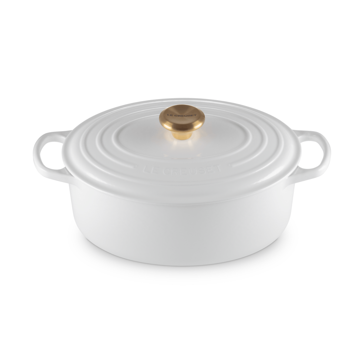 Le Creuset Signature Cast Iron Oval Casserole 29cm White