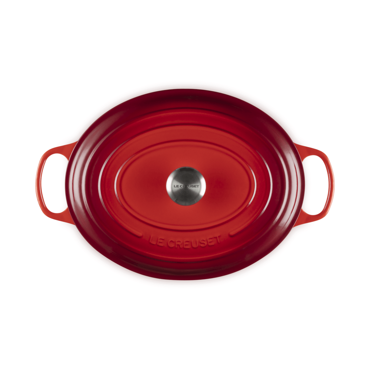 Le Creuset Signature Cast Iron Oval Casserole 35cm Cerise