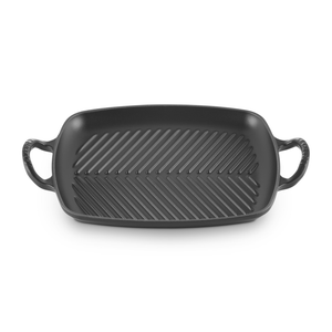 Le Creuset Signature Cast Iron Rectangular Grill 30cm Satin Black