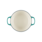 Le Creuset Signature Cast Iron Round Casserole 20cm Bleu Riviera