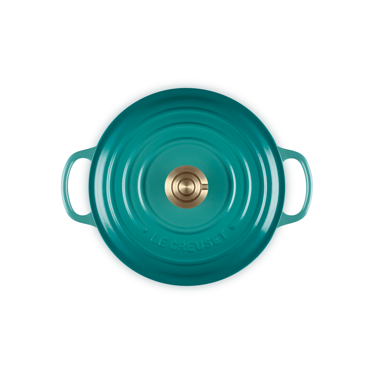 Le Creuset Signature Cast Iron Round Casserole 20cm Bleu Riviera